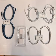 Set of 10 - 8 USB-C/USB-A to Lightning Charging Cables 3ft 6ft, 2 Wall Adapters picture