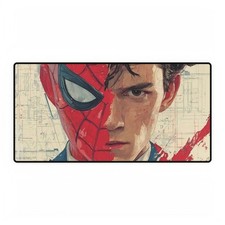Marvel Comics Spider-Man Dual Identity Art Mouse Pad Desk Mats picture