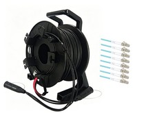 Armored Fiber Optic Cable LC to LC 8 Strands OM3 Multimode with Fiber Reel picture