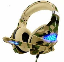 Beexcellent GM-500 Camouflage AUX USB Wired Boom Mic Studio Pro Gaming Headset picture
