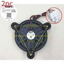 2PCS NEW Nidec GW12E12MS1AZ-52Z32 For Haier Refrigera DC 12V 0.33A Fan 3pin picture