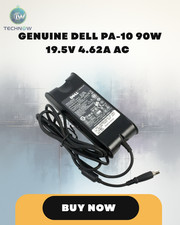 Genuine Dell PA-10 90W 19.5V 4.62A AC Power Adapter Chargers picture