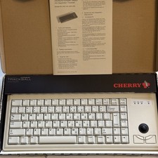 NEW CHERRY USB TRACKBALL KEYBOARD COMPUTER PC G84-4400PUBUS-0 picture