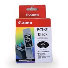 Genuine Canon BCI-21 Black Printer Ink Cartridge BJC-4000 Series 5000 MultiPASS picture