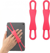 2-Pack Silicone Hand Straps for 4.7-8 Inch E-Readers and Tablets, Universal Elas picture