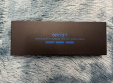 VPFET HDMI & DP KVM Switch 3x2 Dual Monitor USB 3.0 DisplayPort 1.4 Switcher picture