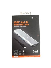 J5create USB4 Dual 4K Multi-Port Hub 5-in-1 JCD401 Silver picture