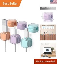 6 Pack Magnetic Cord Organizer & Cable Clips - Mixed picture