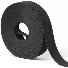 1 in X 30 Ft Hook and Loop Roll | Double-Sided Strips, Self-Gripping Straps | Re picture