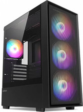 S6 High Airflow ATX Mid-Tower Desktop Gaming PC Case, 4 RGB Fans picture