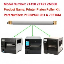5 X P1058930-081 Liner Platen Roller Kit Maintenance for Zebra ZM600 ZT420 ZT421 picture