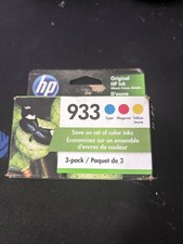 HP 933 Cyan, Magenta and Yellow Ink Cartridges - 3 PACK Exp: 11/2026 picture