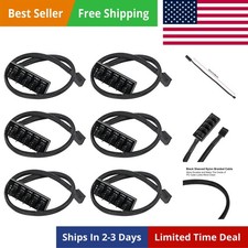 6-Pack 4-Pin PWM Fan Hub - 1 to 5 Way Splitter Power Supply Cable for PC Moth... picture