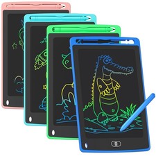 4 Pack LCD Writing Tablet for Kids, 8.5 Inch Colorful Doodle Board Drawing Table picture