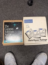 Vintage Claris Power Package Campus Software Set Macintosh Mac Apple Diskettes picture