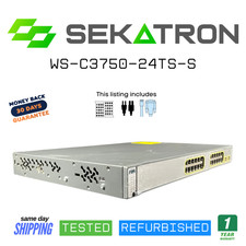 🔀 Cisco Catalyst WS-C3750-24TS-S | 24-Port Fast Ethernet Managed Switch ⚡ picture