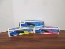 Epson  Aculaser C1100 CX11 series Magenta 0192,Yellow 0191,Cyan 0189 Toner set picture