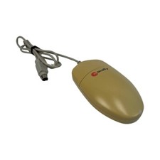 Vintage Apple Macally Desktop Mouse One Button Beige 12BMAC-MM01 picture