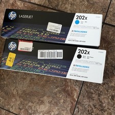 HP CF500X CF501x LaserJet 202x Black & Cyan High Yield Toner Print Cartridge picture