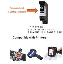 W3T10B Black 2590 HP2590 Not Activated Compatible Inkjet Cartridge Fast Dry picture
