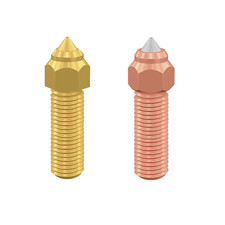 2PCS M6 Hardened Steel & Brass Nozzle Kit for K1 / K1 Max / Ender 3 V3 KE picture
