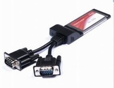 2 Ports RS232 34mm ExpressCard To Dual Serial Port DB9 COM RS-232 Expansion Card picture