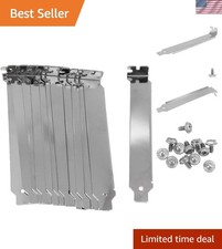 Computer Case Cover PCI Slot Cover,12Pcs Silver 4.7