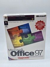 Vintage Microsoft Office 97 Pro Edition Upgrade - Collectable Big Box Sealed picture