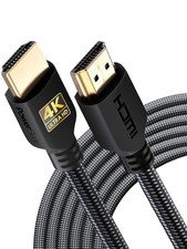 PowerBear 4K Long HDMI Cable 20 ft 2 Pack High Speed, Braided Nylon & Gold 1 picture