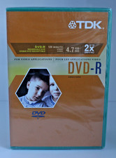 TDK DVD-R 120 Minute / 4.7 GB 5 Pack NEW In Package 2003 picture