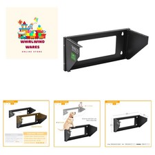 Versatile 4U Wall Mount Rack - Ideal for Network & Studio Equipment, 66-99 LBS picture