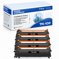 TN450 Toner Cartridge 4PK Replacement for Toner Intellifax-2840/2940 picture