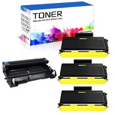 3PK TN580 Toner +1PK DR520 Drum Unit For Brother HL-5250DN MFC-8460N HL-5280DWLT picture