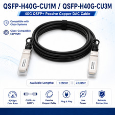 40G QSFP+ DAC Cable For Cisco QSFP-H40G-CU1M CU3M Passive Twinax picture