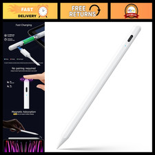 Stylus Pen for iPad 6-11th Gen, 2X Fast Charge, Palm Rejection, White Color picture
