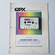 APX Atari Program Exchange Product Eastern Front 1941 16K Cassette Game & Manual picture