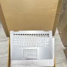 Silver Laptop Palmrest Top Case Housing w/ Keyboard & Touchpad Cutouts picture