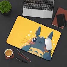 Whimsical Studio Ghibli Totoro Desk Mat | Cute Office Accessory | Gamer Desk Pad picture