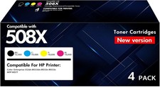 508X 508A Toner Cartridge Set: Compatible for HP 508X 508A Color LaserJet Enterp picture