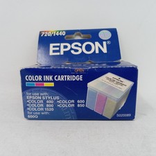 Epson-720/1440 Tri-Color Stylus Color Printer Ink Cartridge 600Q/ S020089 picture