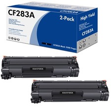 2x CF283A 83A Black Toner Cartridge for HP LaserJet Pro MFP M127fn M125nw picture