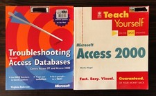 Book Lot of 2, Microsoft Access 2000, Troubleshooting Access Databases picture