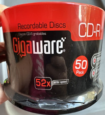 Gigaware 50 Pack CD-R Recordable Discs 700MB 80 Minutes Sealed 52X Write Speed picture