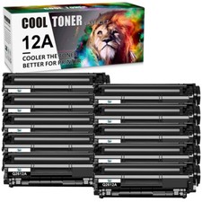 10PK Q2612A Toner High Yield Compatible for HP 12A LaserJet 1015 1020 1022n 3055 picture