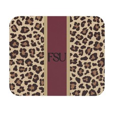 Custom Monogram Leopard Mouse Pad FSU Noles Personalized Desk Garnet Gold picture