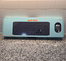 onn. Surf onn. Wireless Keyboard & Mouse Bundle 104-Key 1600 DPI Black picture