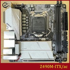 FOR ASROCK Z490M-ITX/ac DDR4*2 Socket 1200 64GB Mini-ITX Ｍotherboard Test OK picture