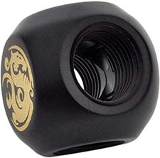 Bitspower International Adapter T-Splitter 3x G1/4-Inch IG - Carbon Black picture