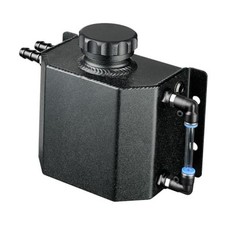 Coolant Overflow Tank, Aluminum Radiator Tank, Reservoir Expansion 1L Black picture