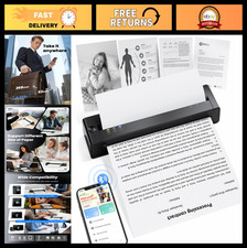 Portable Wireless Inkless Printer - Compact Thermal Printer for iPhone, Laptop, picture